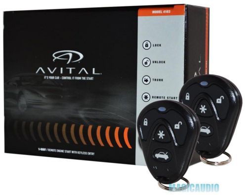 Avital 4103 remote start with keyless entry