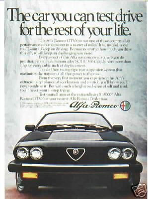 1983 alfa romeo ***original ad*** the car you can....