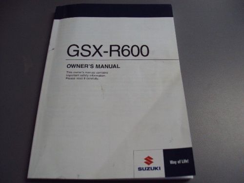 13 suzuki gsxr 600 owners manual #155