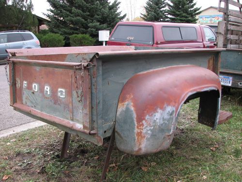 1953-1972 ford pickup rust free 6.5&#039; flareside box &amp; fenders with minor rust