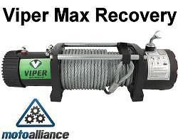 Viper max 9500lb recovery winch with full wireless system for trucks &amp; 4x4s