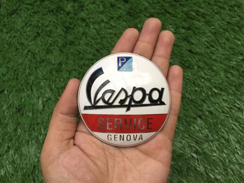 Badge vespa service genova convex brand new