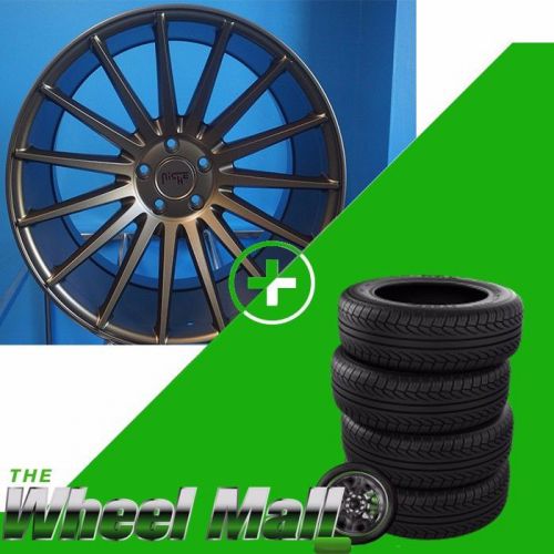 22&#034; niche form jaguar rims xj xjl xj8 bronze wheels/tires