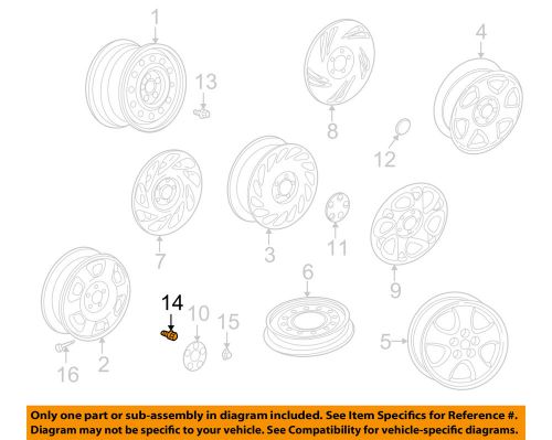 Saturn gm oem 01-05 l300 wheels-wheel bolt 24409646