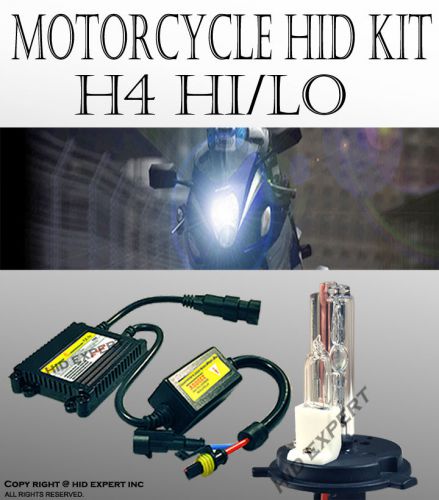 Aff bmw motorcycle h4 hi/lo 8000k 35w aff conversion hid kit light blue d#b431