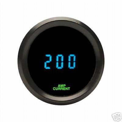 Dakota digital round 0-250 amp amplifier current gauge teal display odyr-20-5