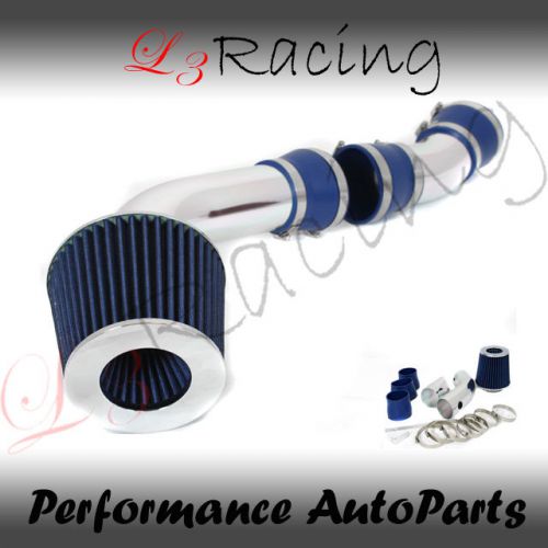 96-99 c/k 2500 3500 silverado cheyenne v8 air intake kit+ blue filter