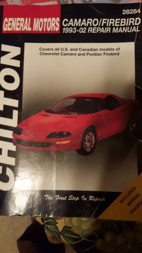 1993-2002 chevy camaro,pontiac firebird chilton manual