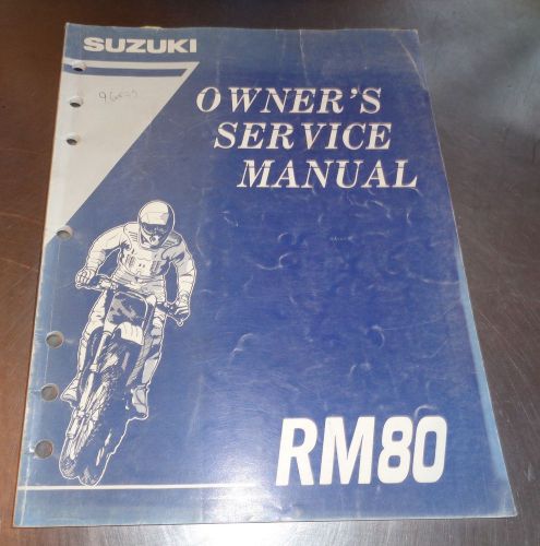 Suzuki rm80 factory service manual