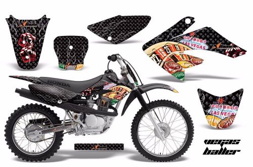 Amr racing honda graphic kit bike decal crf 70 decal mx parts 2004-2013 vegas k