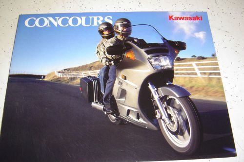 1986 kawasaki concours 1000 , zg 1000 - a1, nos.sales brochure.