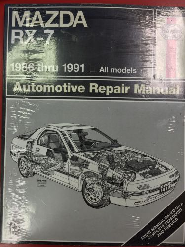 New haynes repair manual 1986-1991 mazda rx-7