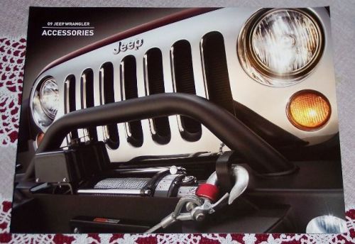 New 2009 jeep wrangler / rubicon unlimited mopar accessories literature brochure