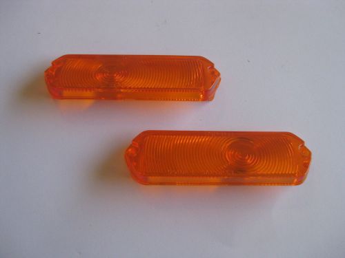 1963 63 chev amber park light lenses  new chevy chevrolet