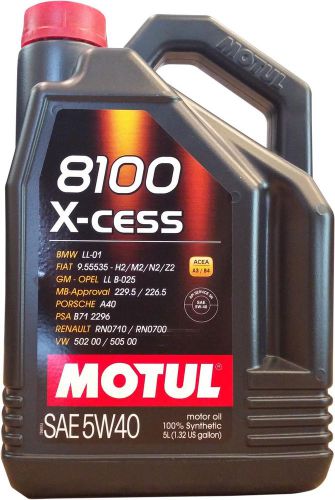 Motul 8100 5w40 x-cess - 502 00-505 00-ll01-229.5-porsche a40 5l (1.3 gal.)