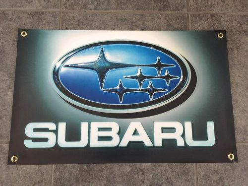 Subaru banner sign shop wall garage sti wrx awd xv impreza outback forester brz