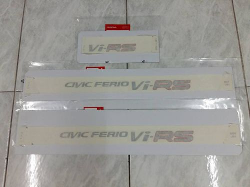 Genuine honda jdm civic ek ferio vi-rs decal for all civic ek 96-00 4door set