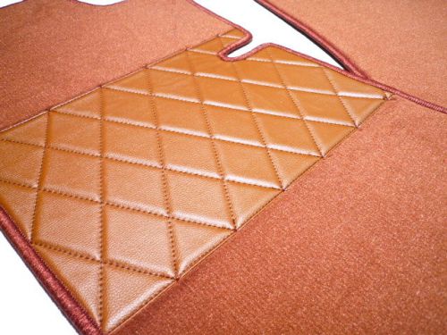 Mercedes w108 w109 280sel 300sel 1965-72 lhd/rhd prm. cognac velours floor mats