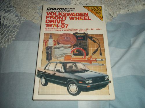 1974-1983 chilton volkswagen front wheel drive repair tune-up manual book guide