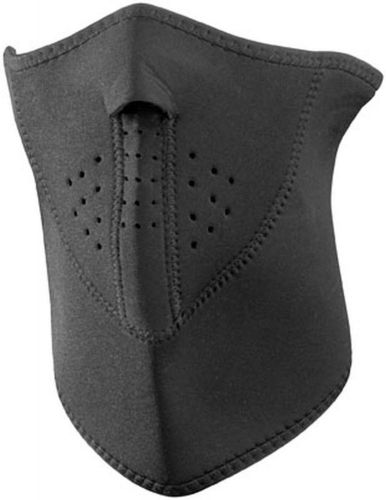 New zan cold weather 3-panel neoprene half mask adult neoprene mask, black, osfm