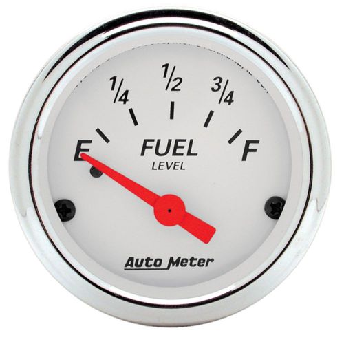Auto meter 1315 arctic white; fuel level gauge