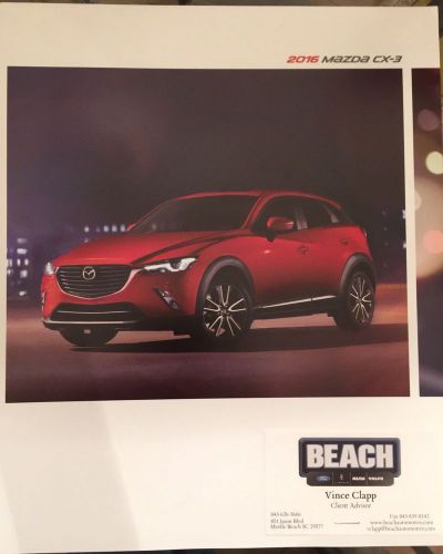 2016 mazda cx-3 brochure