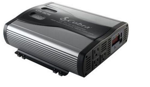 New cobra 1500 watt 12v dc to 120v ac power inverter, usb port, car charger