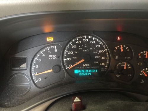 2000 2001 2002 chevrolet tahoe silverado  instrument panel  gauge cluster