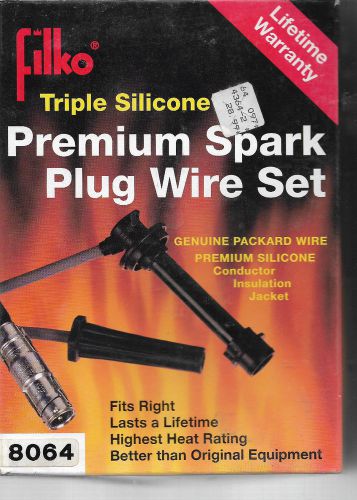 Filko 8064 airtex 2x1450 triple silicone premium spark plug wire set new in box