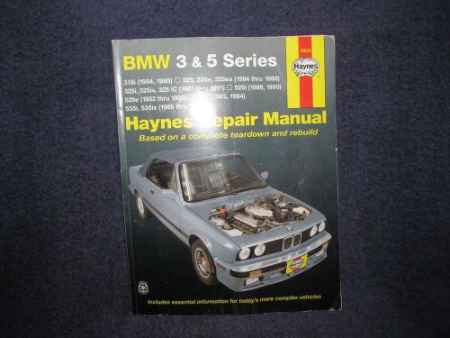 Bmw 3 &amp; 5 series haynes repair manual, 1998, euc