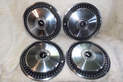 Ford hubcap/wheelcover set of four – crown symbol - 70s truck/van/torino - 15”