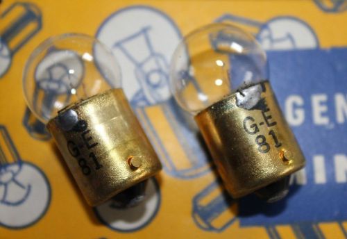 2 nos usa made genuine ge #81 lamp hickok main line fuse pilot bulb 6 volt 6v