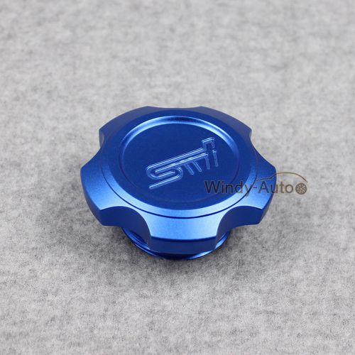 Sti blue engine oil filler cap tank cover fit for subura outback justy wrx