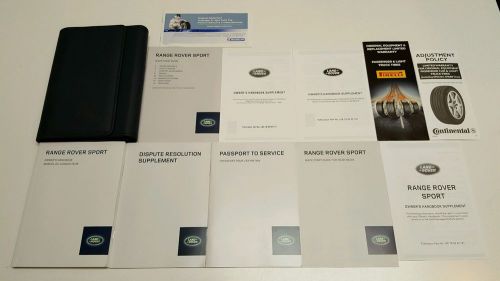 2014 2015 range rover sport owners manual navigation/media info supercharged hse