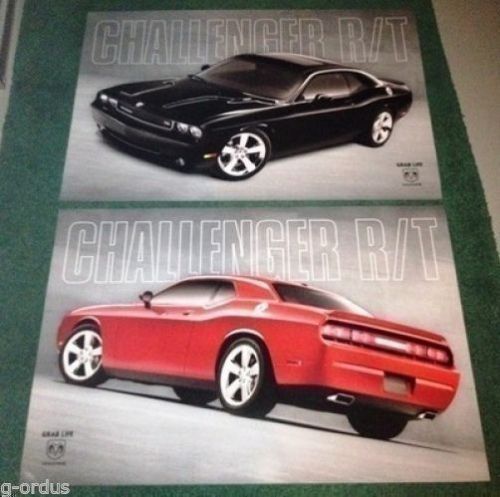 09 2010 2011 2012 13 black or red dodge challenger rt r/t hemi 2ft x 3ft poster!