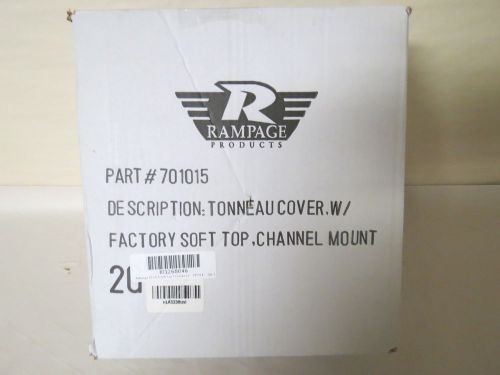 Rampage 701015 tonneau cover denim black channel mount-new