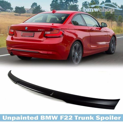 Unpaint 2-series bmw f22 coupe m4 style trunk boot spoiler 2016 220i 220d