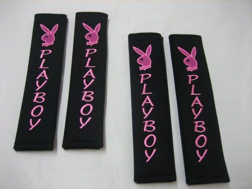 New seat belt pad for purple-play boy x 2pairs