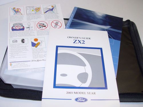 2003 ford zx2 owners manual  gt lx portfolio