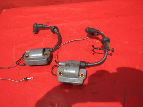 Yamaha 55 hp outboard ignition coil 697-85570-10-00 pair 90 70 wires