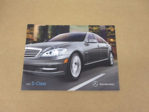 2012 mercedes-benz s class s350 s400 s550 s600 sales brochure dealer catalog