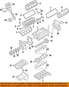 Ford oem 03-07 f-250 super duty-engine cylinder head gasket 3c3z6584aa