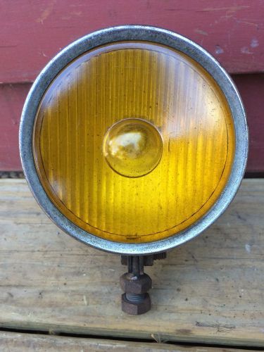 Antique vintage amber yellow flasher signal light auto tractor rat rod hot rod