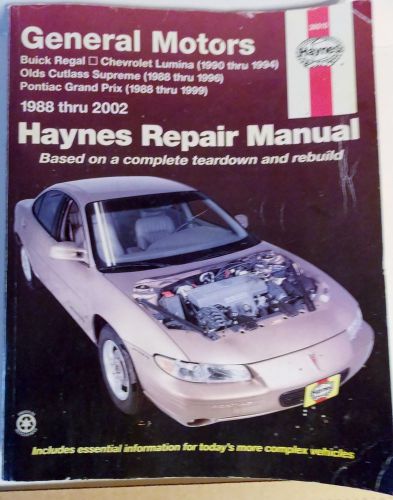 Haynes general motors automotive repair manual 1988 thru 2002