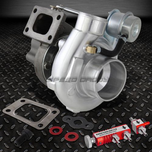 Gt2860/gt28 t25 5-bolt water/oil cool wastegated turbo charger+boost controller