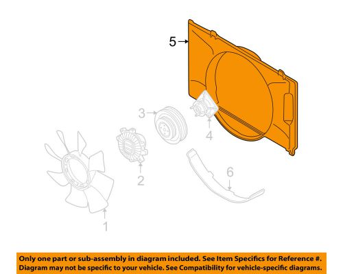 Mitsubishi oem 99-04 montero sport-fan shroud mr355254