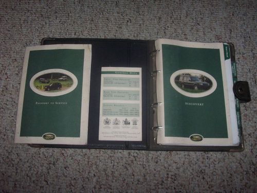 1996 land rover discovery owner owner&#039;s manual user guide sd se se7 4x4 4.0l v8