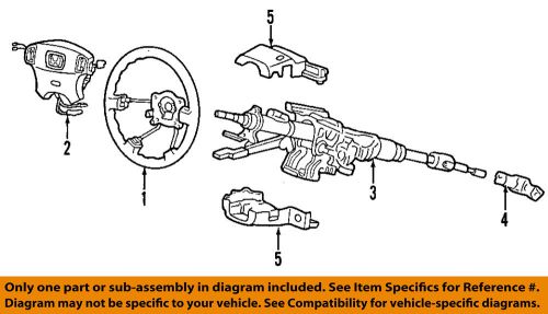 Honda oem 02-06 cr-v steering column-shroud 77350scaa00za