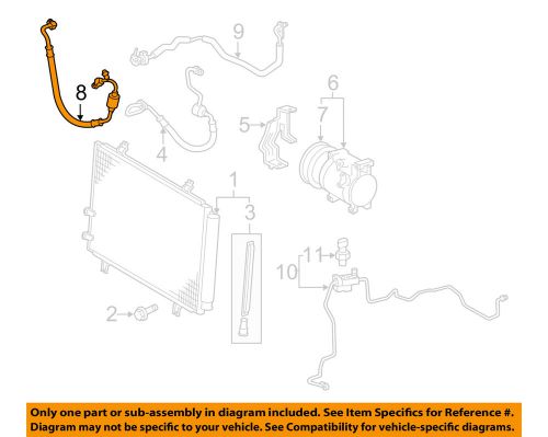 Toyota oem 07-09 camry air conditioner-suction hose 8870406290