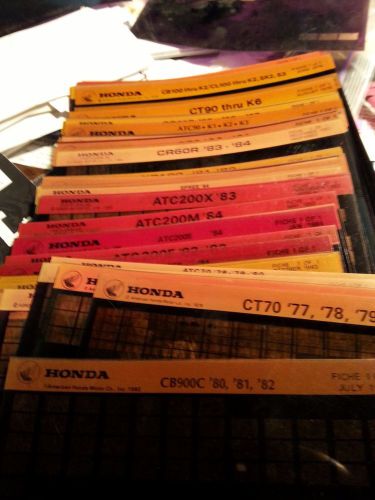 Honda xr200, microfiche parts diagrams, manuals - 1980 -&#039;83